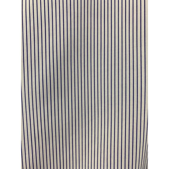 Mens J. Crew Slim Fit Blue & White Striped Dress Shirt Size M - Picture 6 of 9